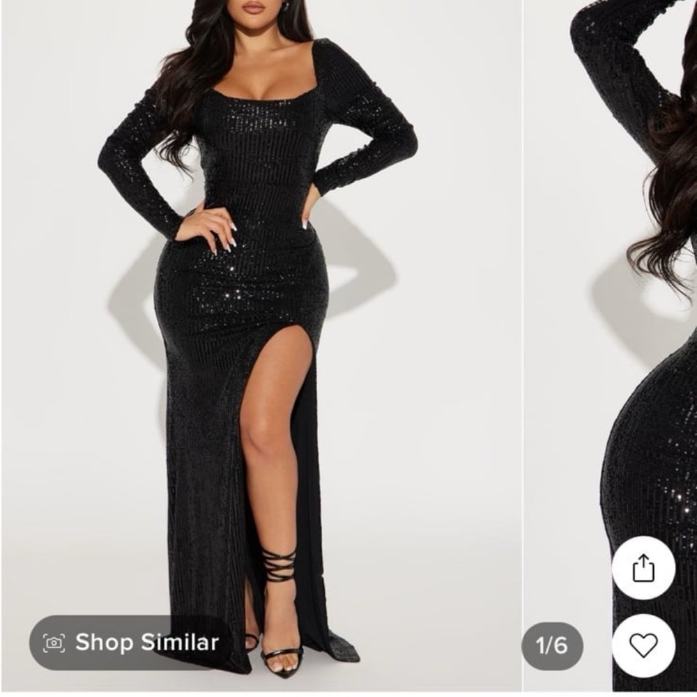Fashion Nova Sequin Maxi Dress